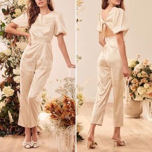 Lulu’s Champagne Jumpsuit NWT